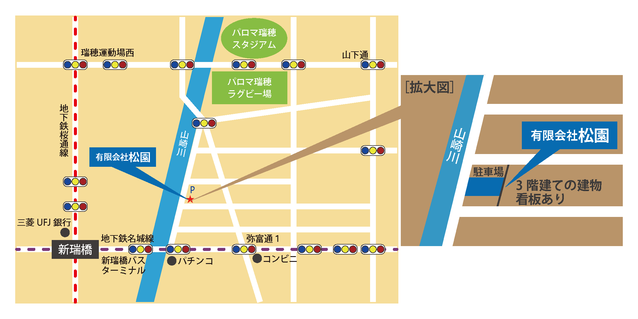 有限会社松園の地図(map)